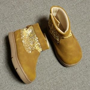 Carter's Gold Glitter Boots